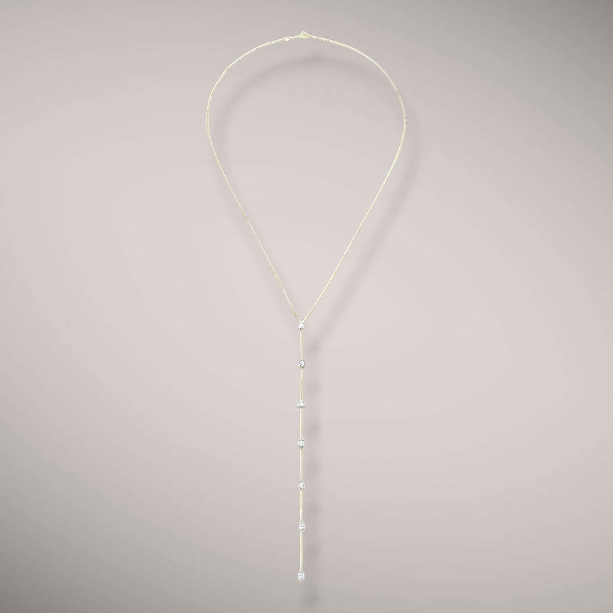 Collana in oro rosa kt18 fancy shape ct2,10 E-F SI1-2 certificate