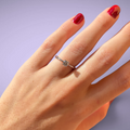 Anello in oro kt18 con diamante taglio brillante ct0,30 I I1