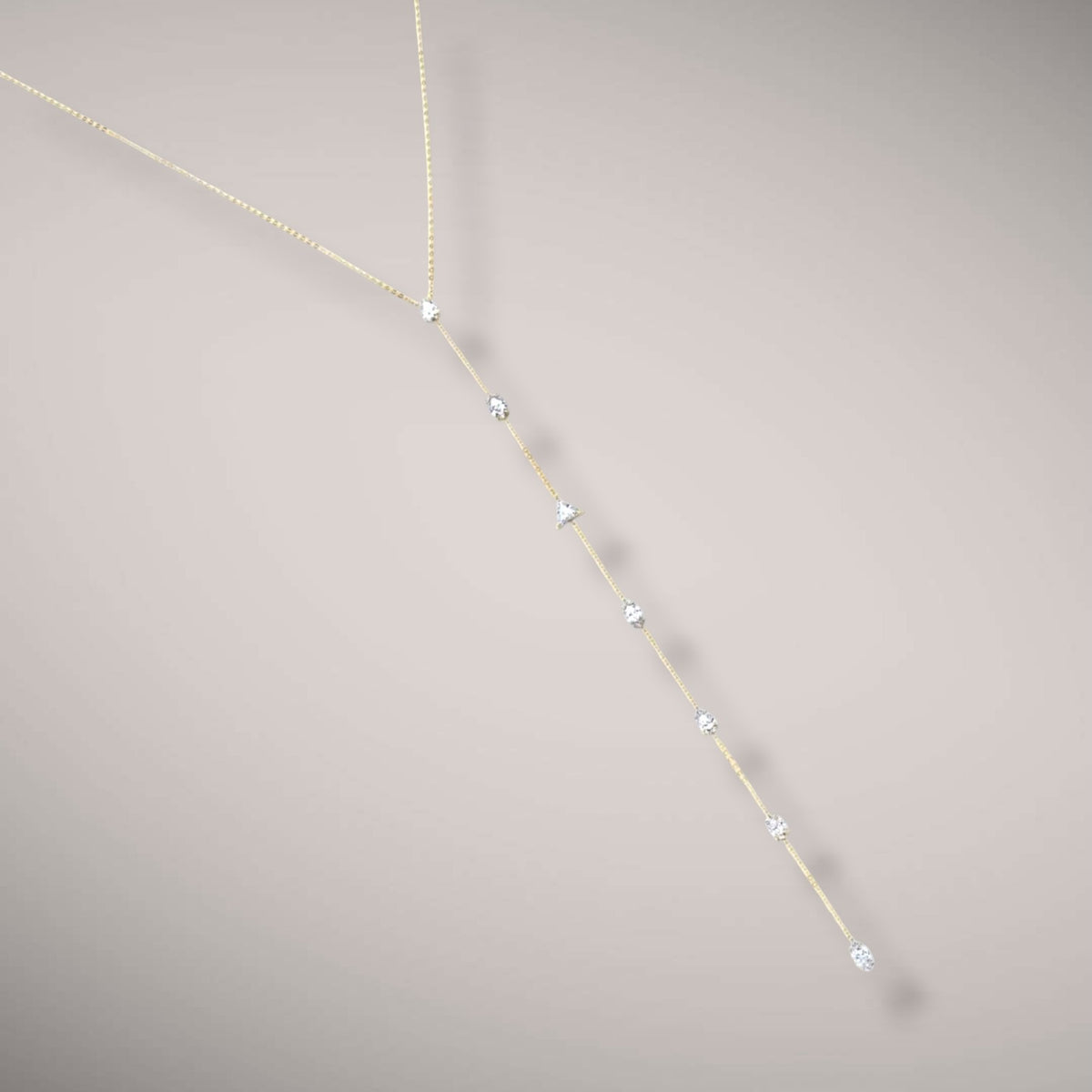 Collana in oro rosa kt18 fancy shape ct2,10 E-F SI1-2 certificate