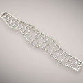 Bracciale in oro kt18 con diamanti taglio brillante ct19,24 F VS