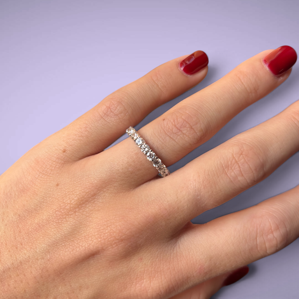 Eternelle in oro kt18 con diamanti taglio brillante ct2,04 F VS