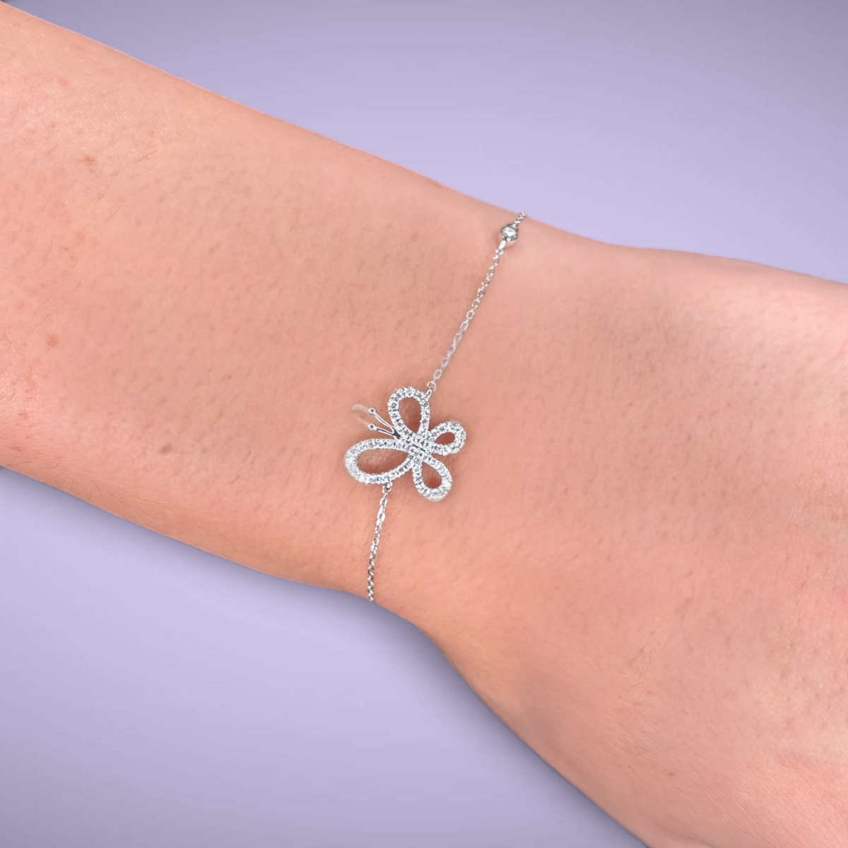 Bracciale in oro kt18 con diamanti taglio brillante ct0,22