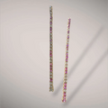Orecchini in oro kt18 con diamanti ct2,84 e zaffiri ct3,15