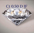 Diamante taglio brillante ct0,50 D IF certificato GIA IGI HRD