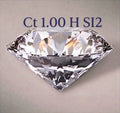 Diamante taglio brillante ct1,00 H SI2 certificata GIA IGI HRD