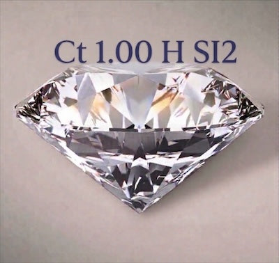Diamante taglio brillante ct1,00 H SI2 certificata GIA IGI HRD