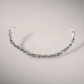 Collana in oro kt18 con diamanti ct0,85 e acquamarine ct70,85