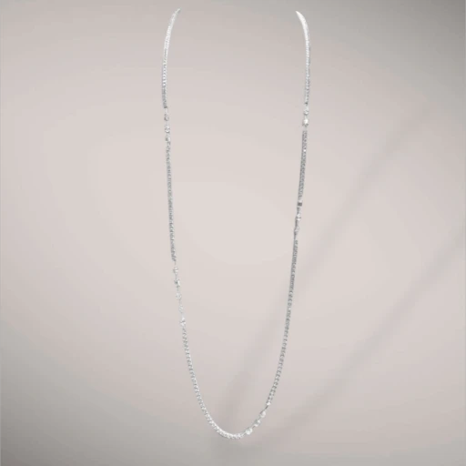 Collana in oro kt18 con diamanti ct18,58 F VS